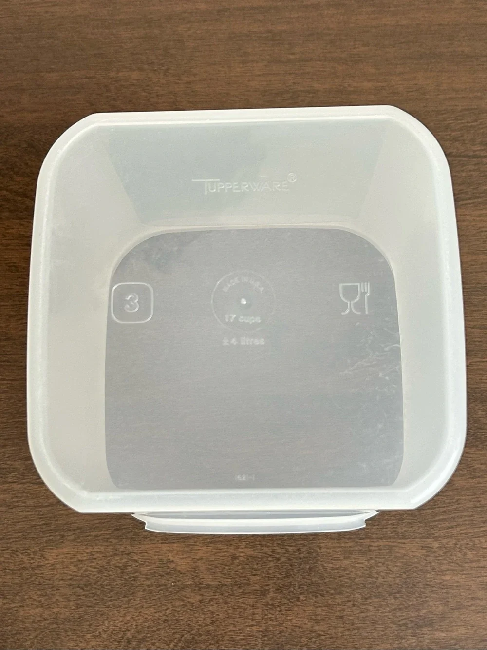 TUPPERWARE MODULAR MATE #3 SQUARE CANISTER 17 CUPS